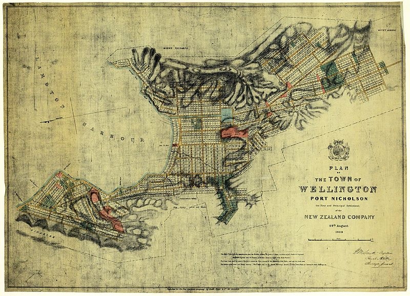 A New Zealand Company plan of Wellington, 1840