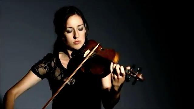 Playing the violin