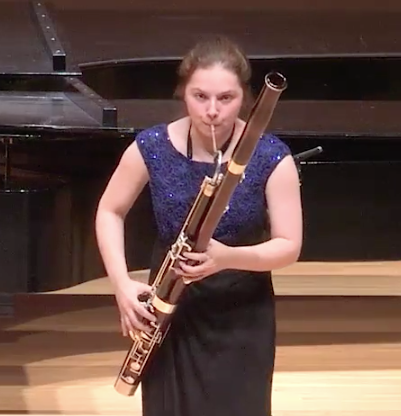 Playing the bassoon