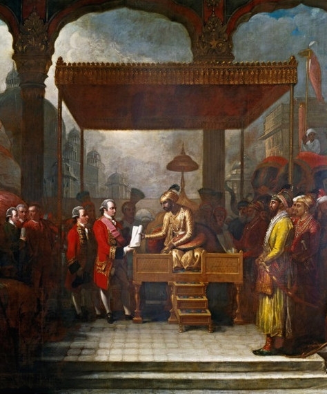 Clive meets with the Mughal emperor, 1765
