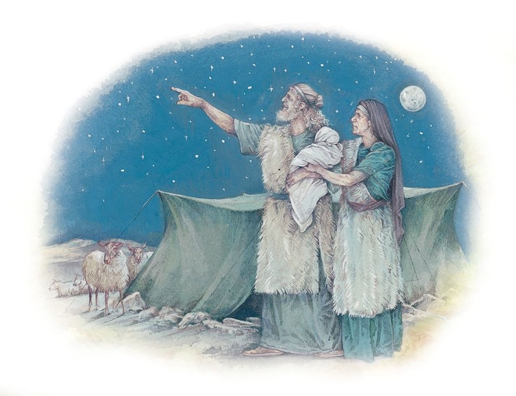 Abraham and his wife, Sarah
