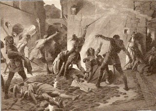 The massacre of Jews in Barcelona, 1391