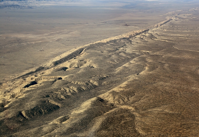 A view of the San Andreas Fault in southern California