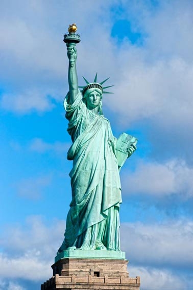The Statue of Liberty has a copper shell.