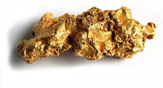 A gold nugget