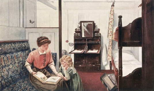 A superior Second Class cabin on RMS Titanic