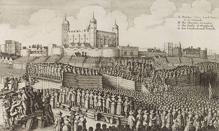 An execution on Tower Hill in the 17th century