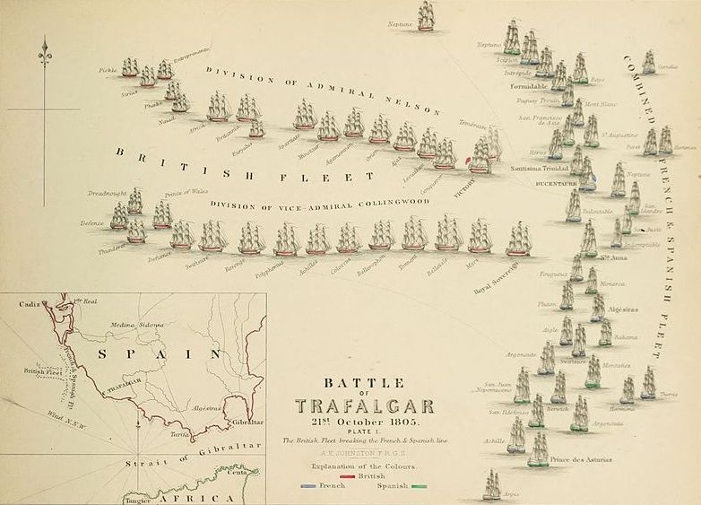 A plan of the Battle of Trafalgar