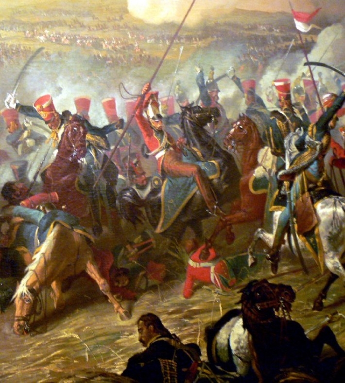 Fighting during the Battle of Waterloo