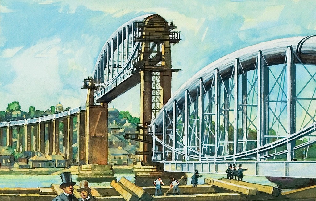 Construction of the Royal Albert Bridge