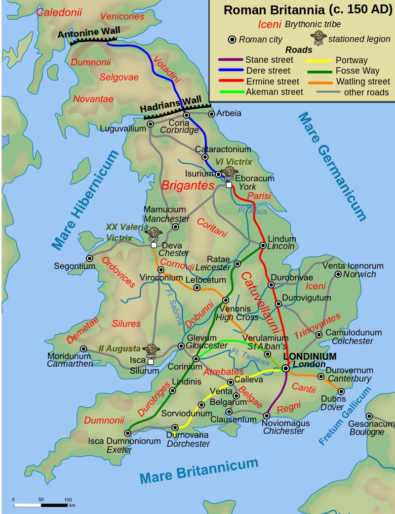 A map of Roman Britain
