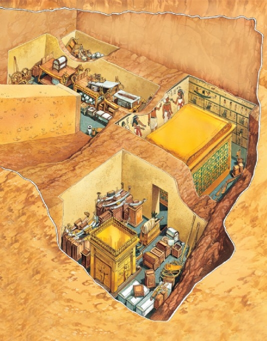 Inside Tutankhamun's tomb