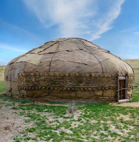 A traditional Mongol yurt
