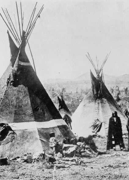 A Shoshone camp