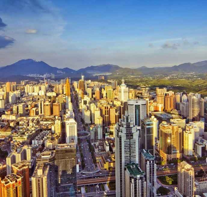 Shenzhen, a major centre of industry and technology