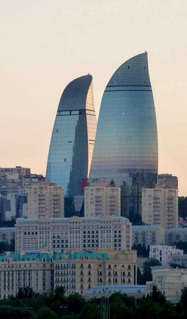 Flame Towers, Baku, capital of Azerbaijan