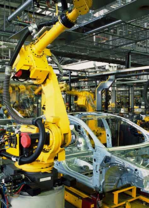 Robots building cars