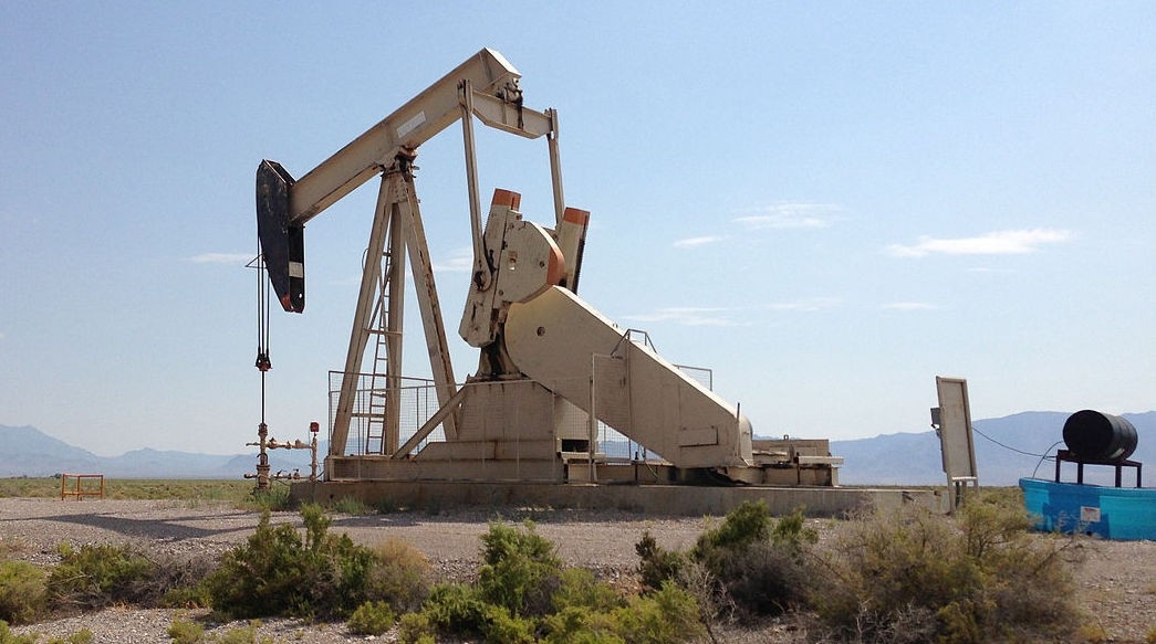Pumpjack at an oil well in Nevada