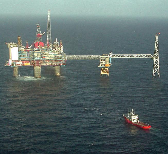 Sleipner natural gas field, North Sea, Norway