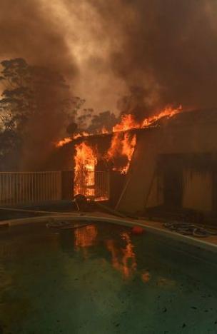 Bushfire in NSW, Australia, December 2019