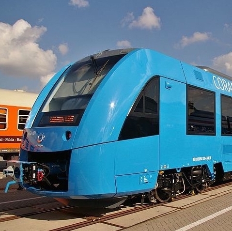 A hydrogen-powered passenger train