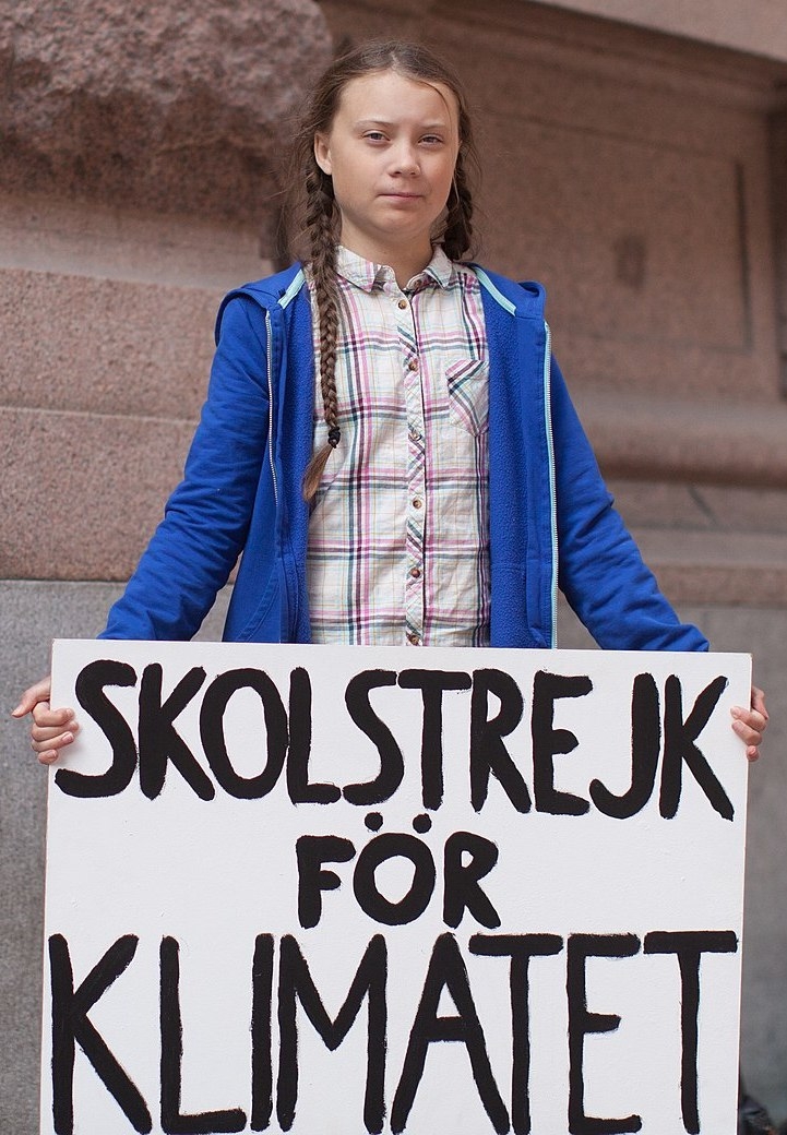 School strike for the climate placard, August 2018