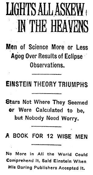 New York Times headline reporting the experiment
