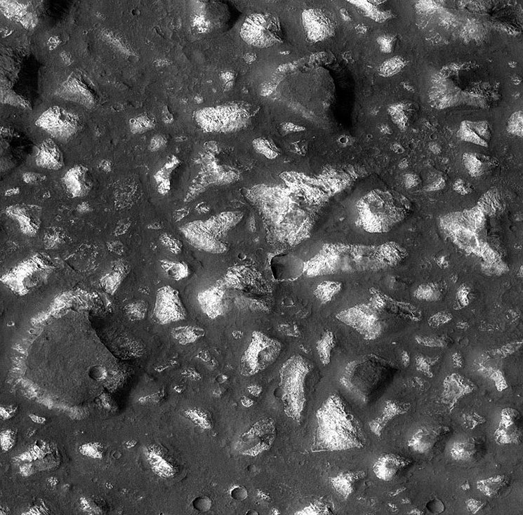 Rocks in the Eridania Basin