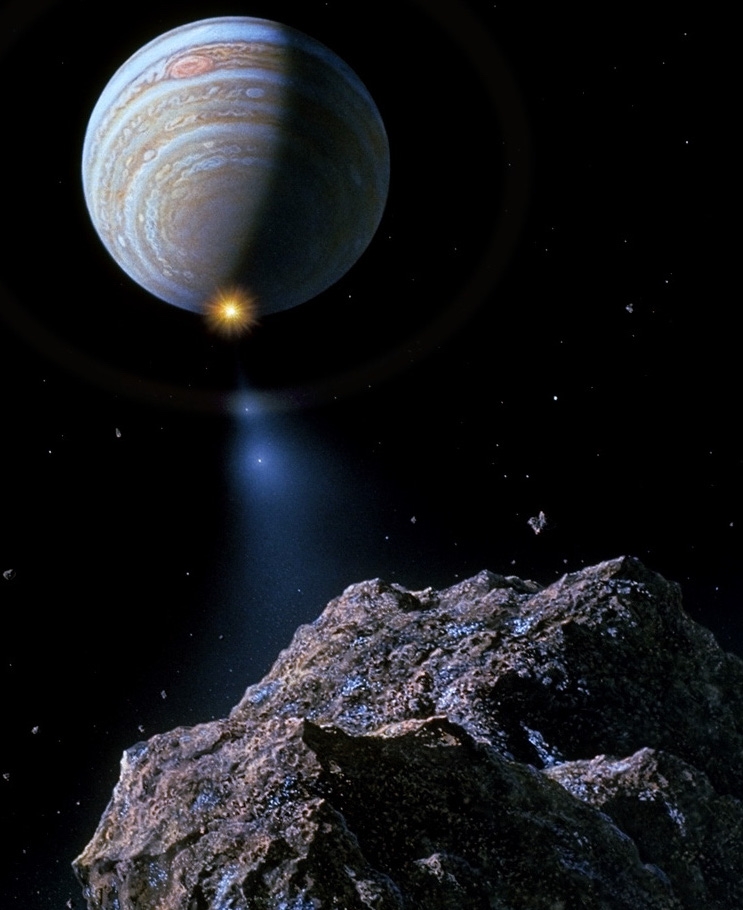 Comet Shoemaker-Levy 9 smashes into Jupiter