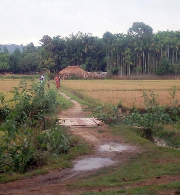 Rural scene in northern Rakhine State