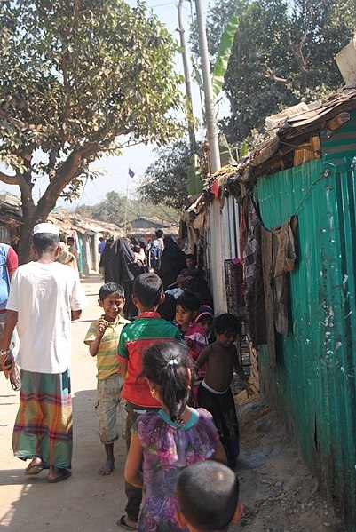 Rohingya refugee camp in Cox's Bazar, Bangladesh