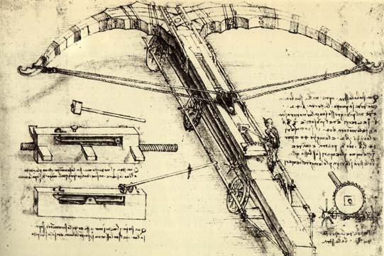Designs for a giant crossbow, 1488–89