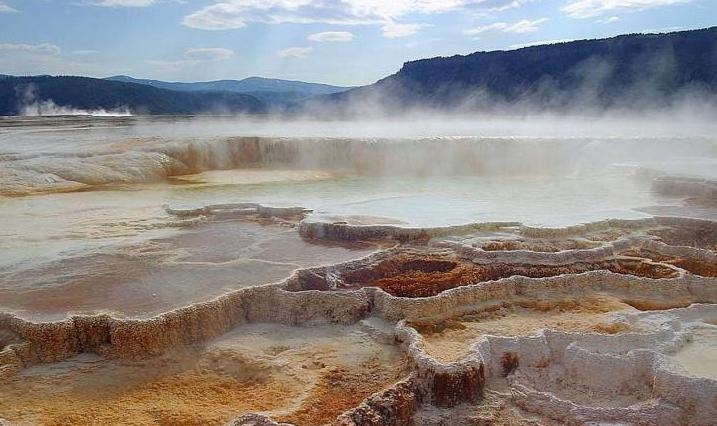 Hot springs in Yellowstone National Park