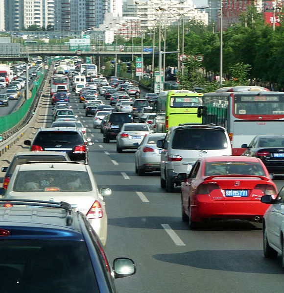 Traffic in Beijing, China