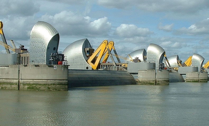 Thames Barrier (in a closed position)
