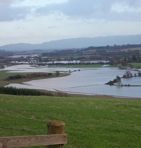 The floodplain of the River Earn in Scotland