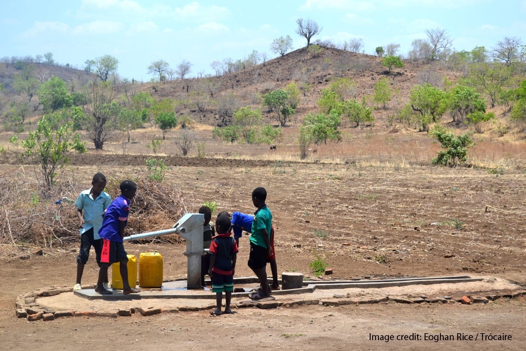 A water pump in drought-ravaged Malawi