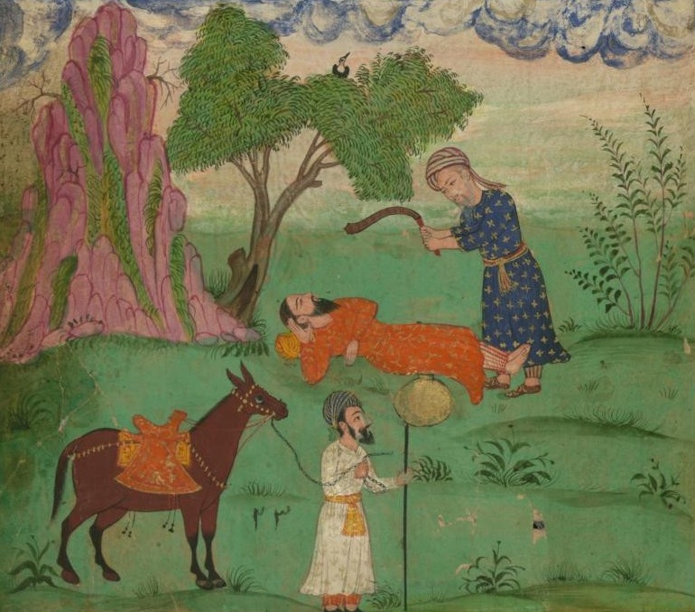 An illustration of a poem by Rumi