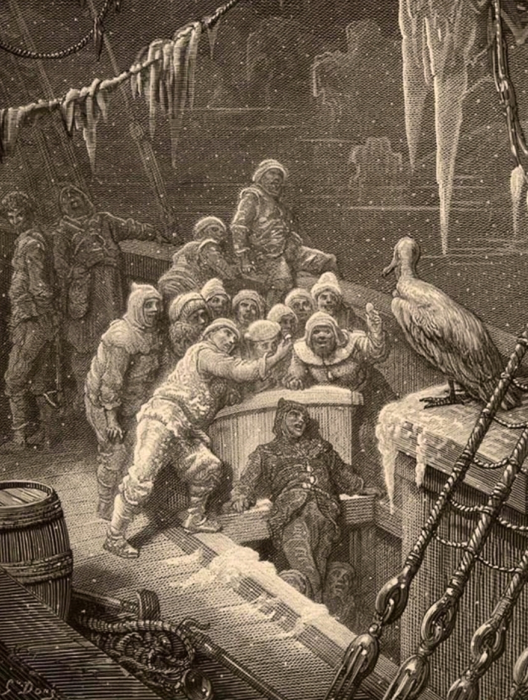An illustration from The Rime of the Ancient Mariner