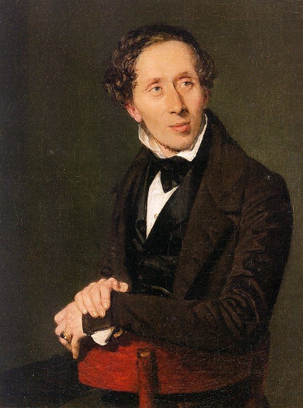 A portrait of Hans Christian Andersen