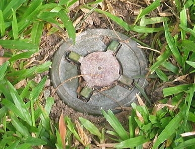 An anti-personnel landmine