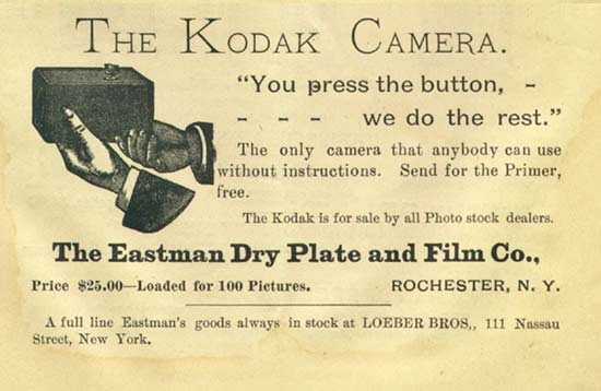 A Kodak Camera advertisement