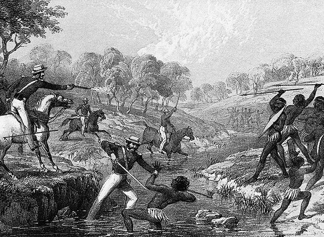 British troops massacre indigenous Australians, 1837