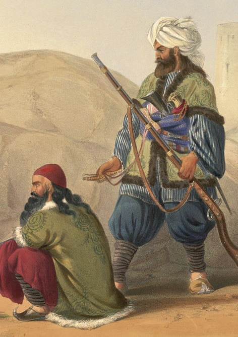 Afghan tribesmen fighting for the British, 1841