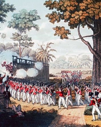 British troops during the First Anglo-Burmese War