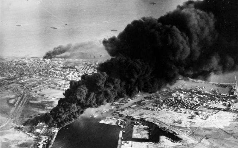 Anglo-French attack during the Suez Crisis, 1956