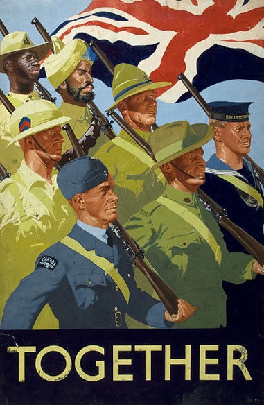 World War II poster: soldiers from the Empire