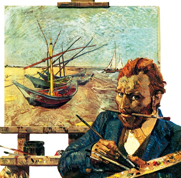Van Gogh at work in June 1888