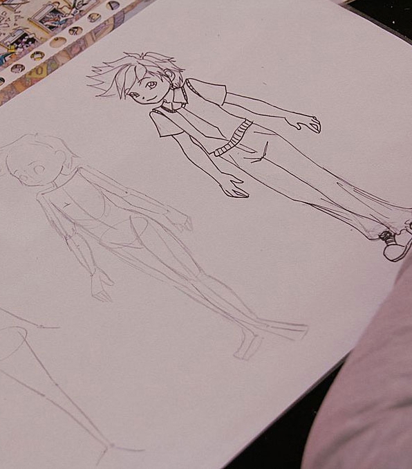 Manga drawing technique