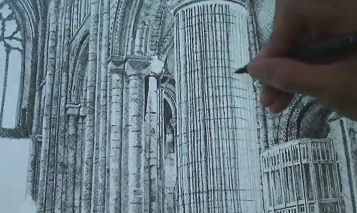 Cross-hatching technique